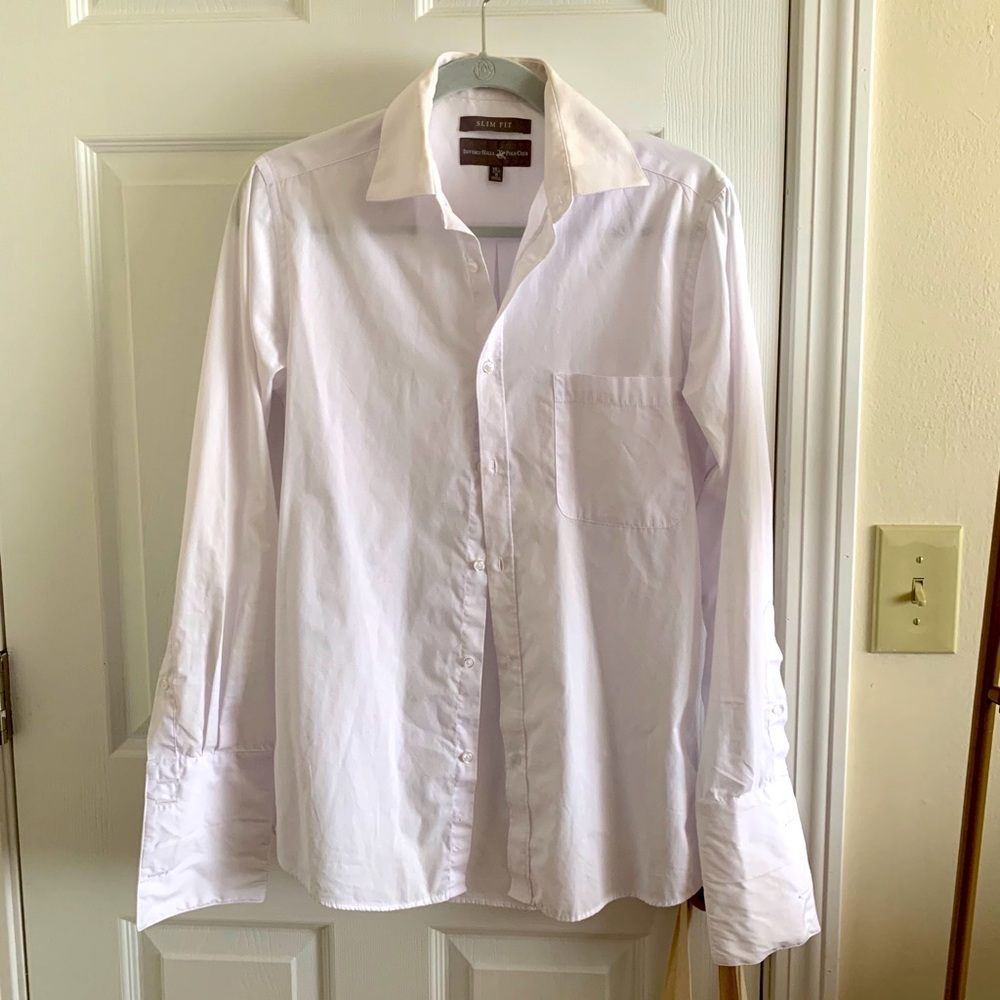 Beverly Hills Polo Club white shirt French cuff